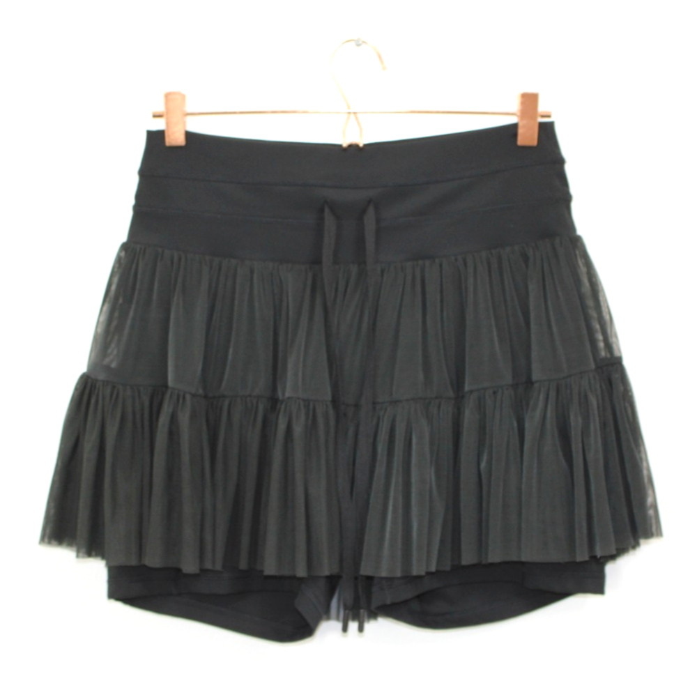Popflex Pirouette Tulle Skort Shoers Skirt Women's Tennis XL Black